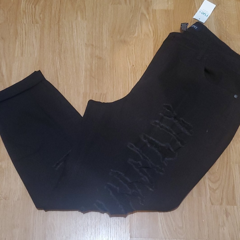Black ripped jeans